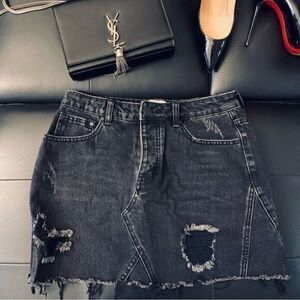 TOBI DENIM MINI SKIRT